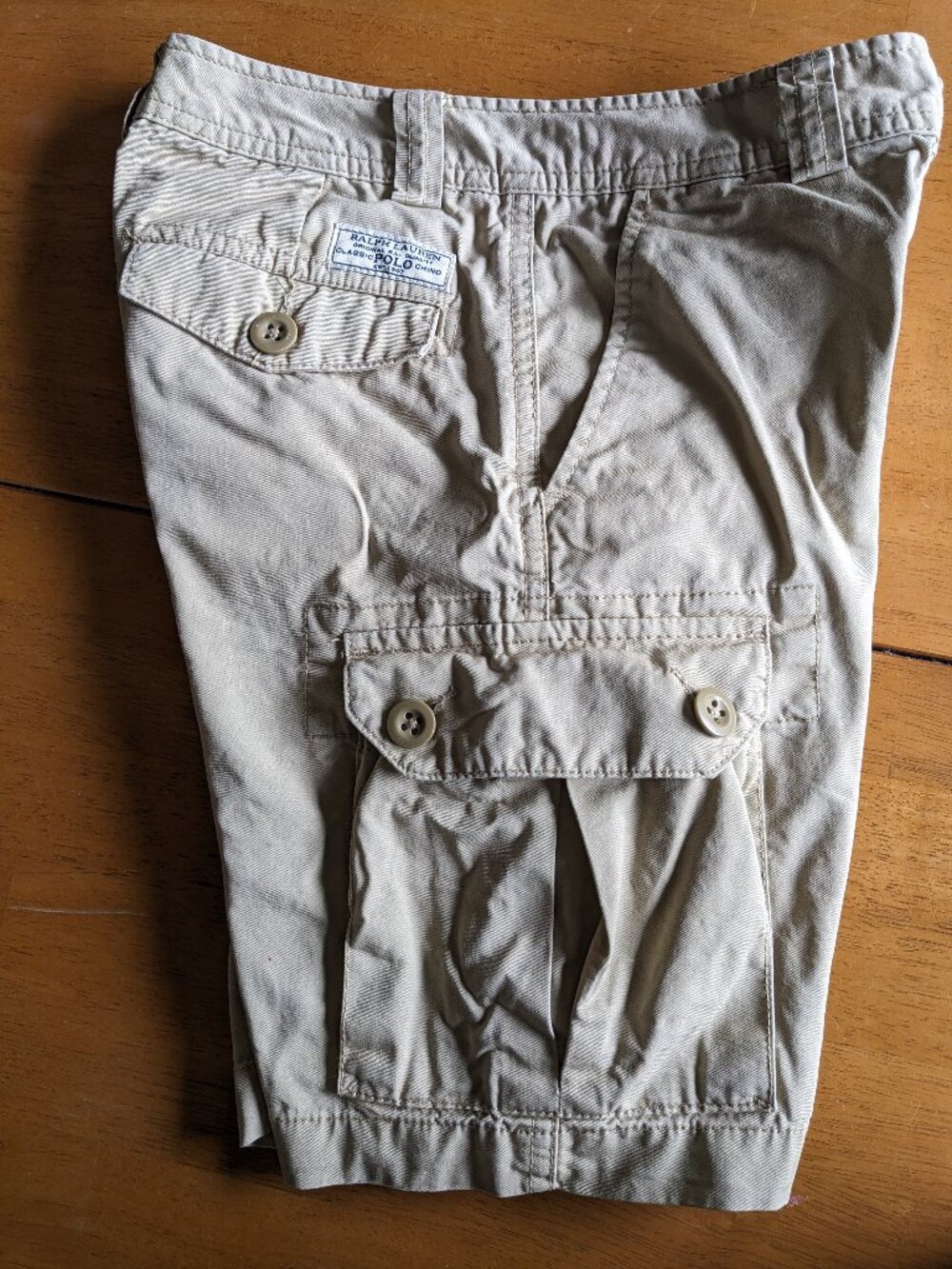Ralp Lauren Polo boys cargo shorts (size 8 beige)